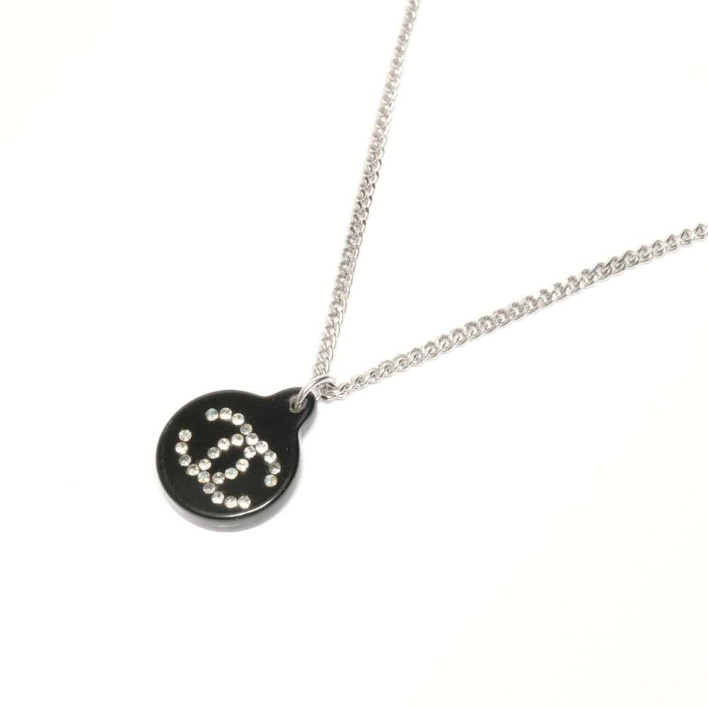 CHANEL Authentic Silver Logo Necklace - Picture 3 of 8